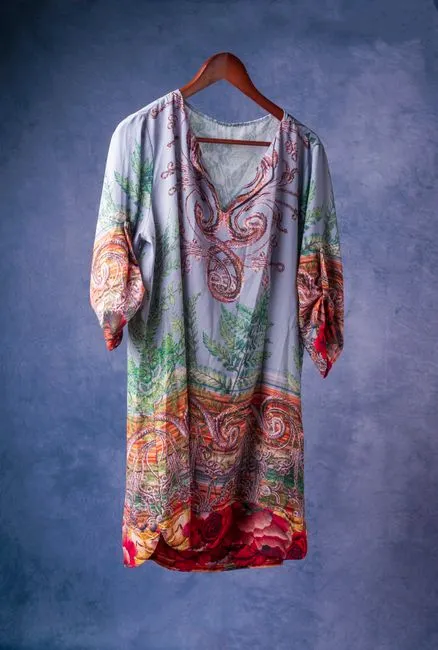 Gamis Kaftan Motif Etnik