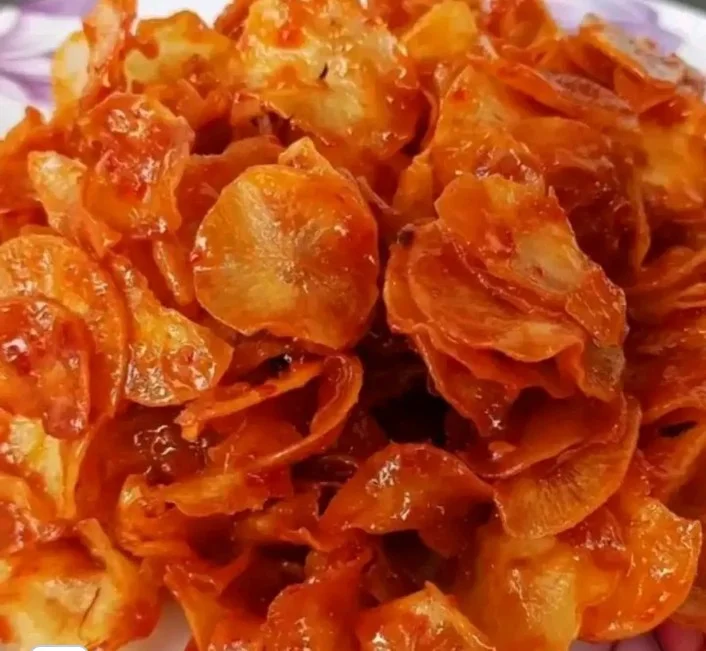 Kripik singkong pedas manis