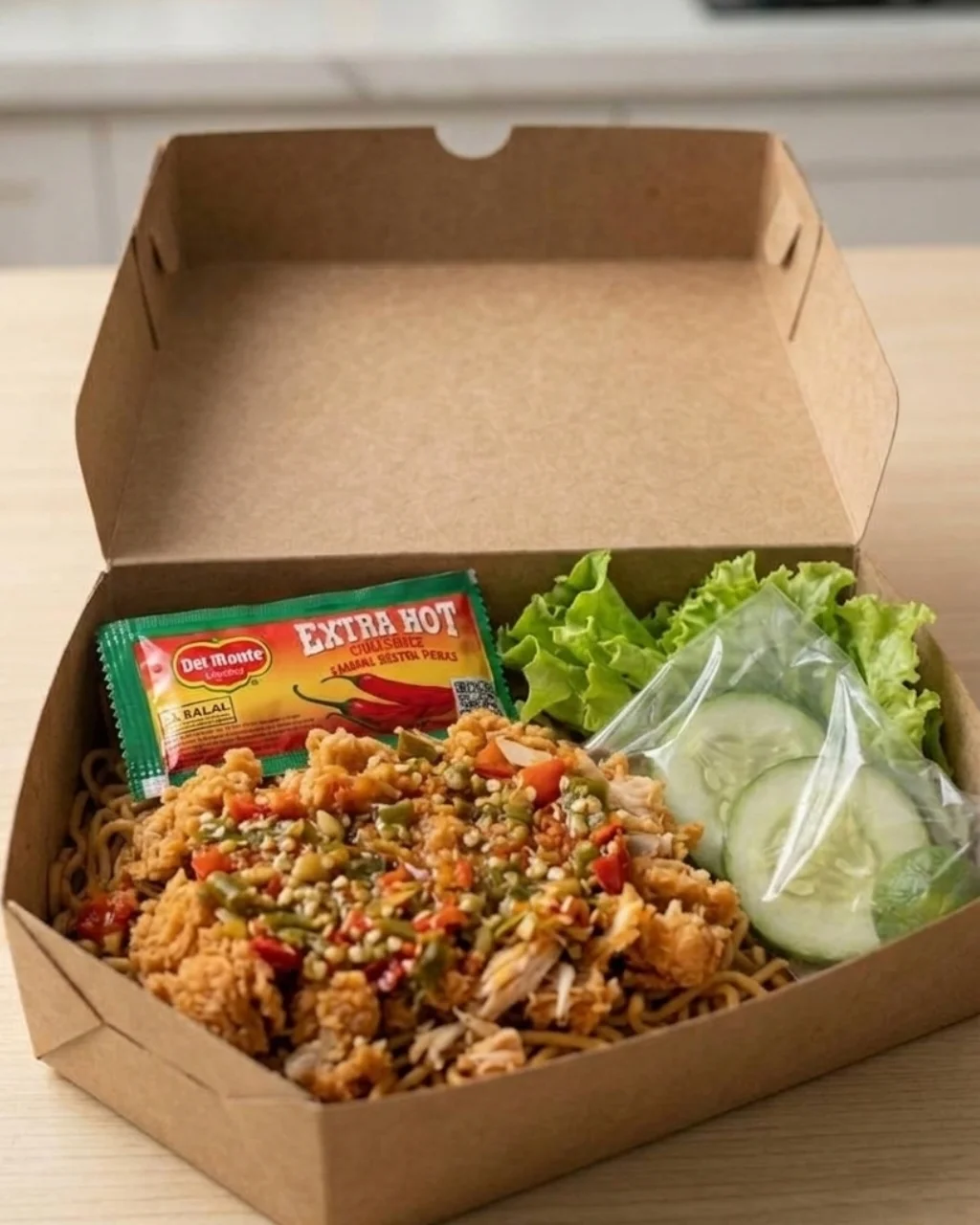 INDOMIE AYAM GEPREK SAMBEL BAWANG