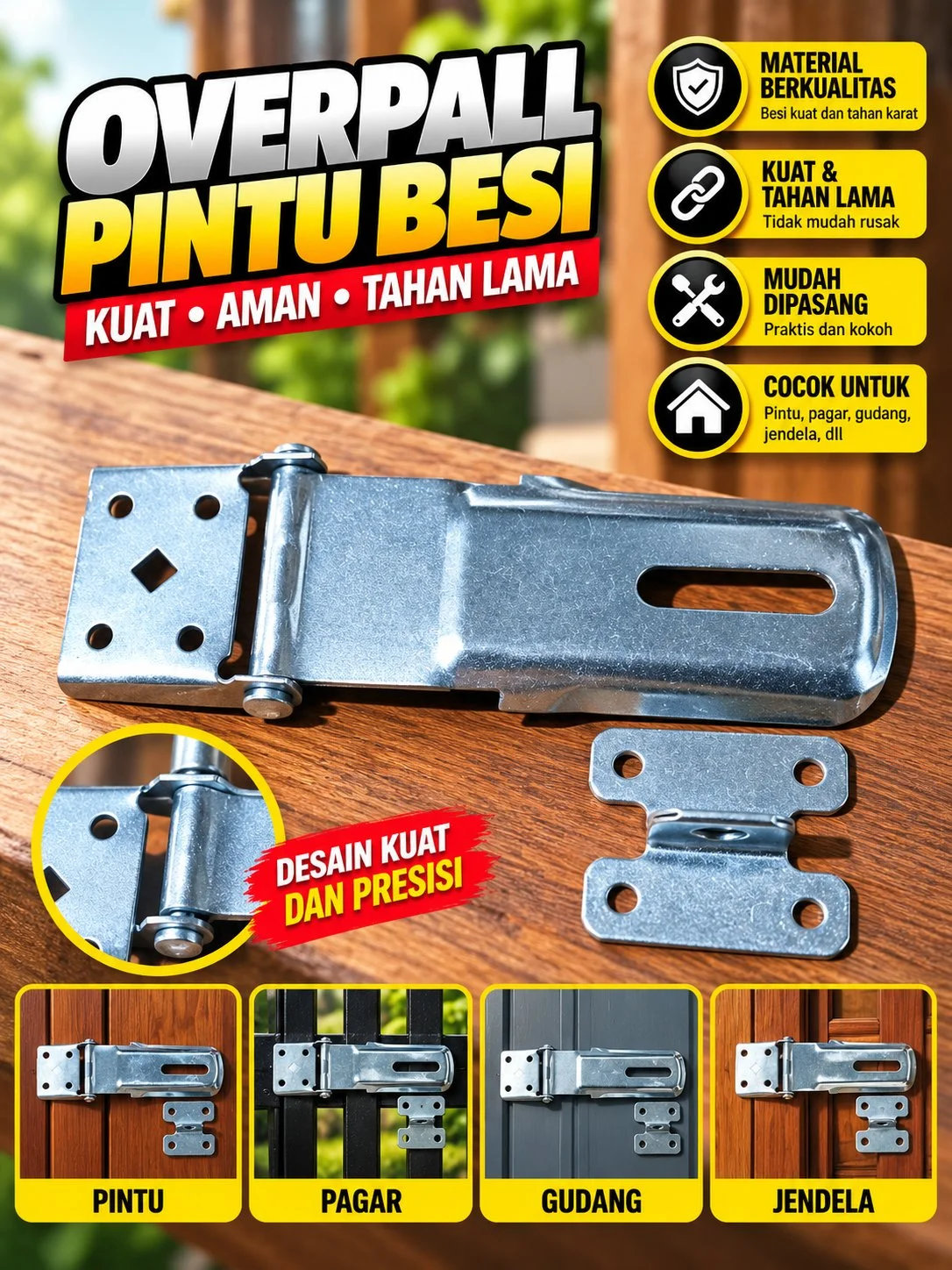 Overpall panjang 15cm