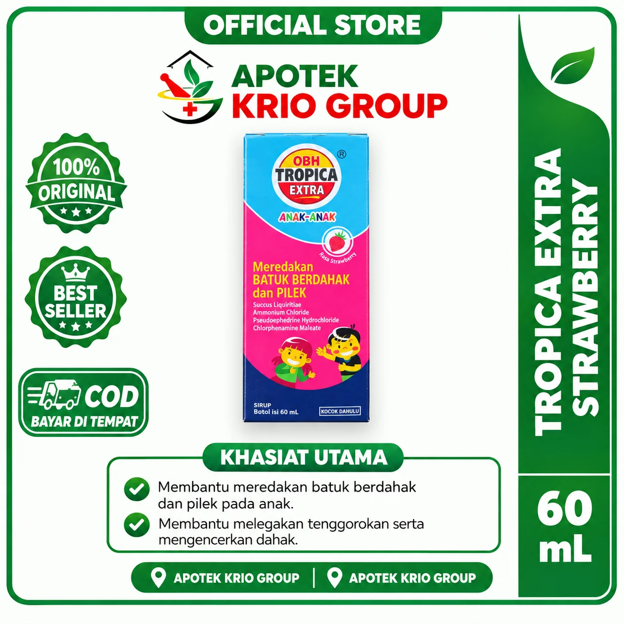 OBH TROPICA EXTRA STRAWBERRY
