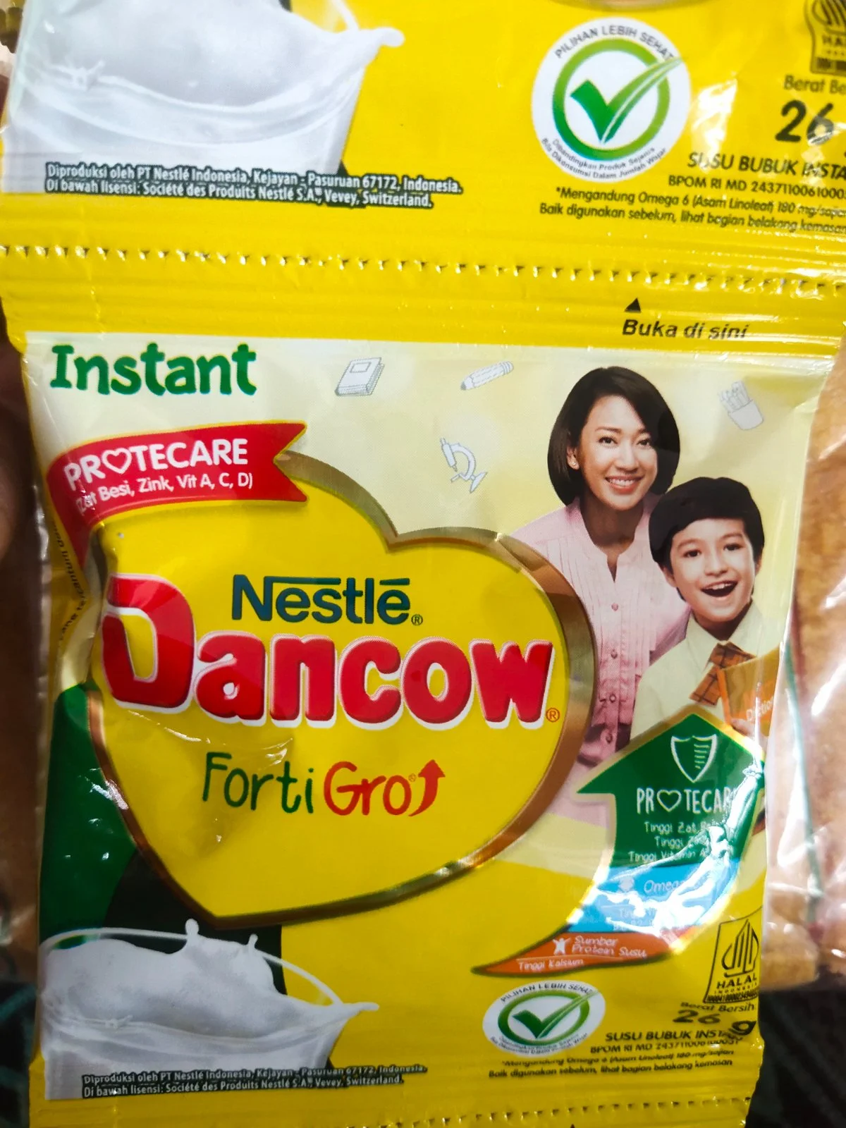 Dencau putih saset