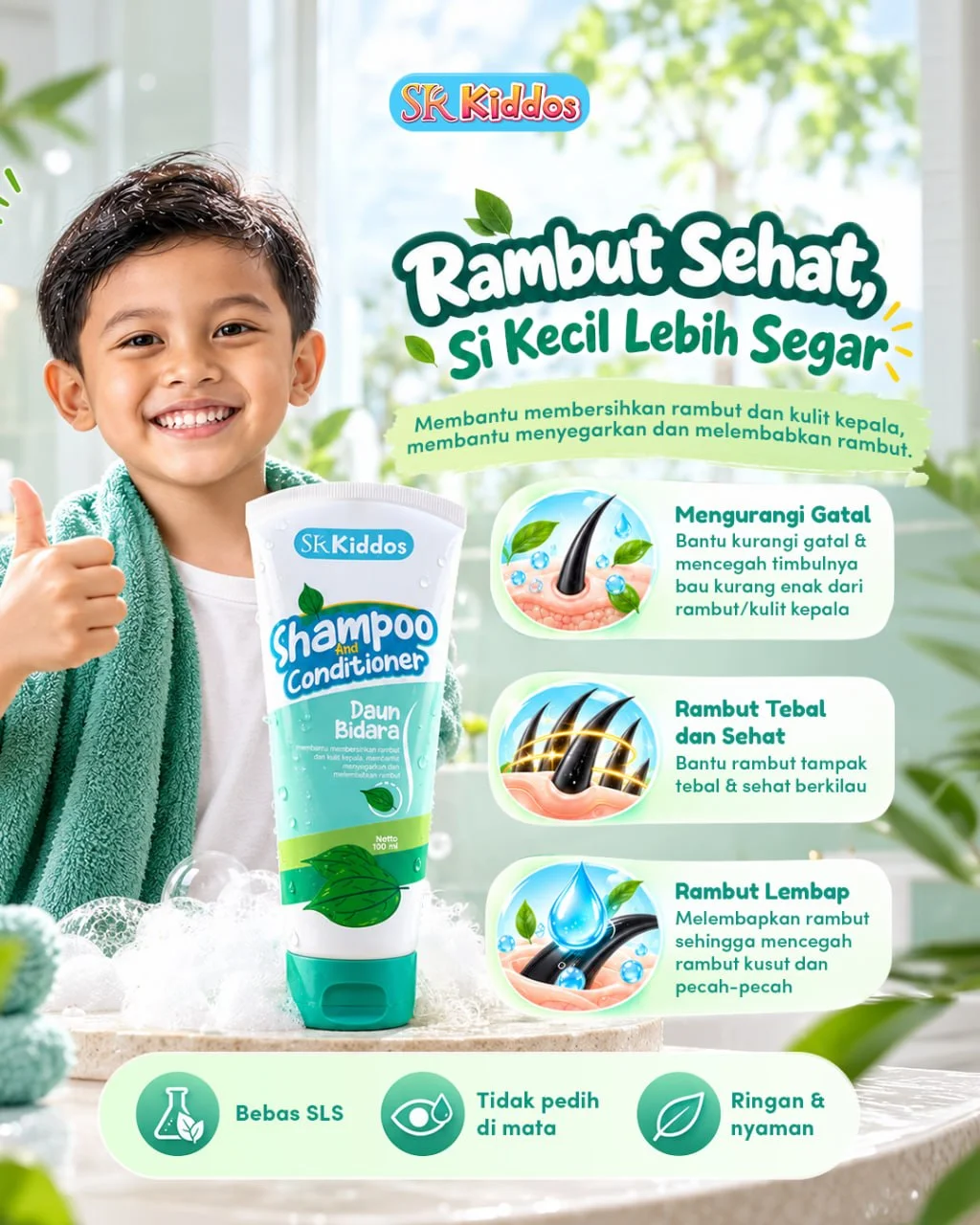 Shampoo Conditioner Daun Bidara 100ml