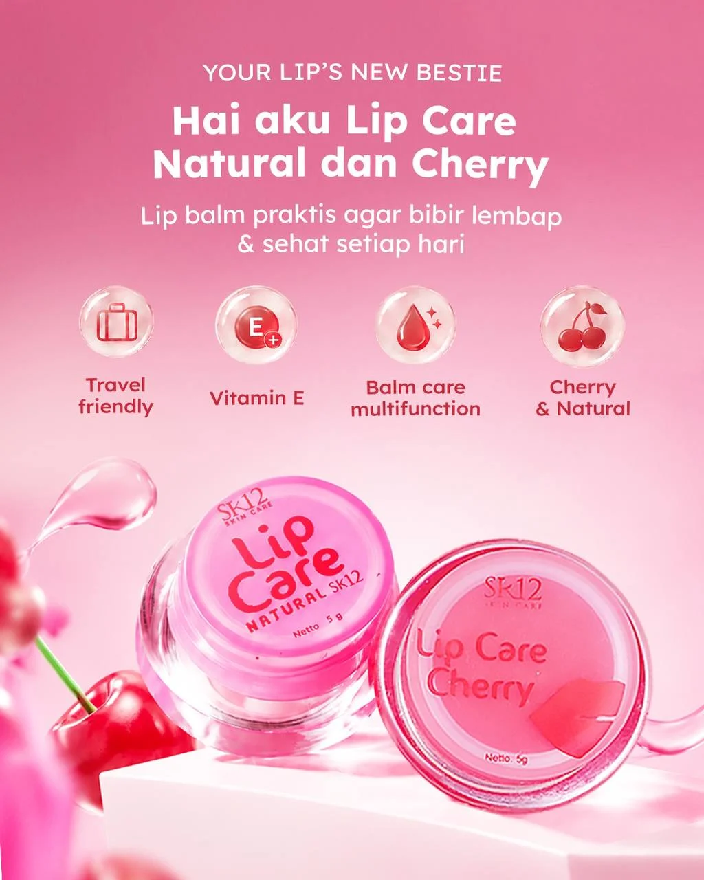 Lip Care Natural & Chery